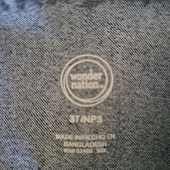 Wonder Nation Denim Jacket 3T Girls Dark Wash Button-Up Pockets Cotton - Picture 5 of 7